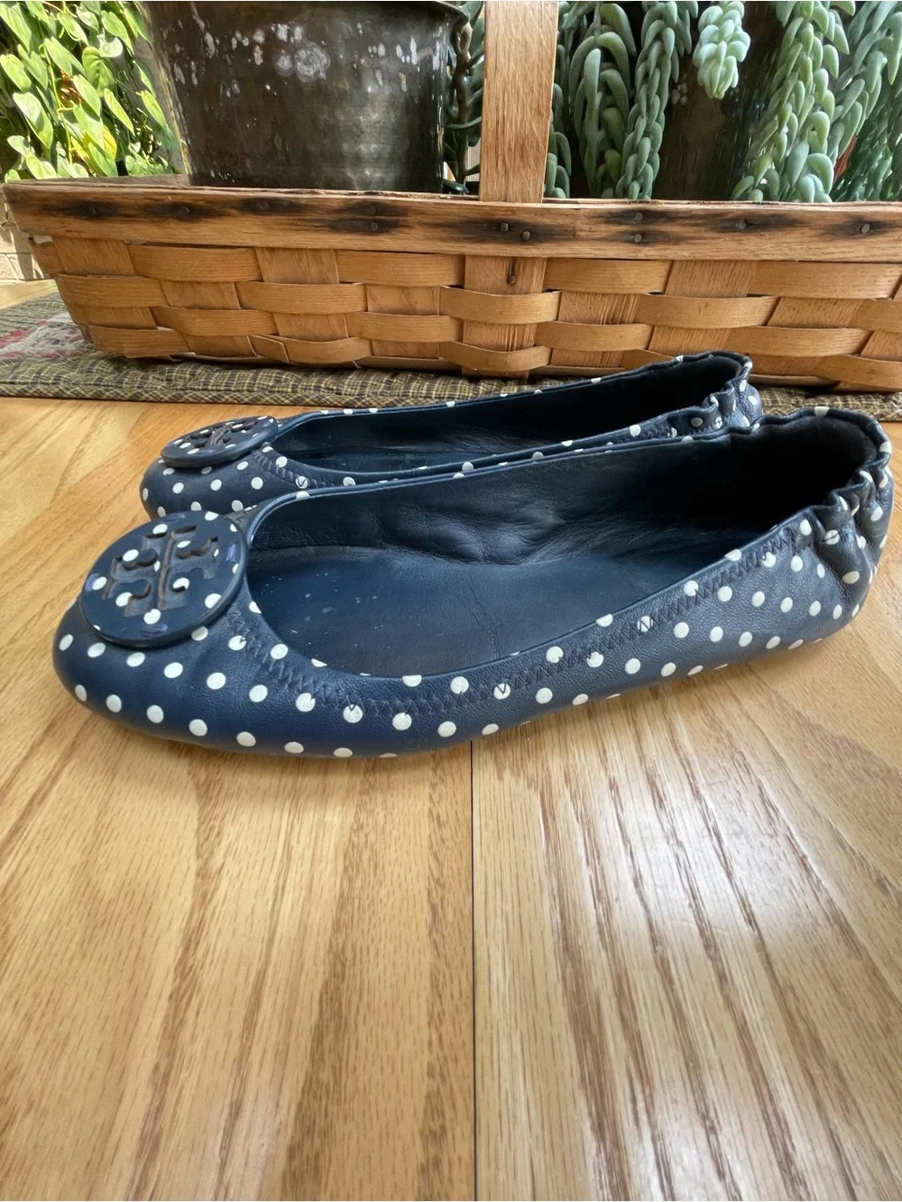 Tory Burch navy minnie